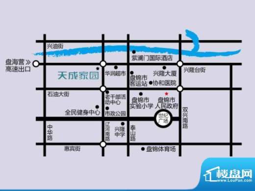 天成家园交通图