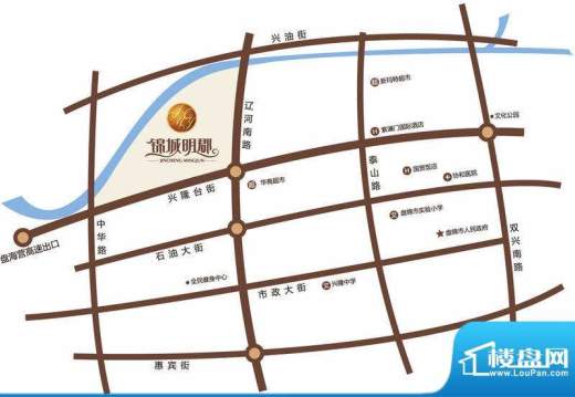锦城明郡交通图